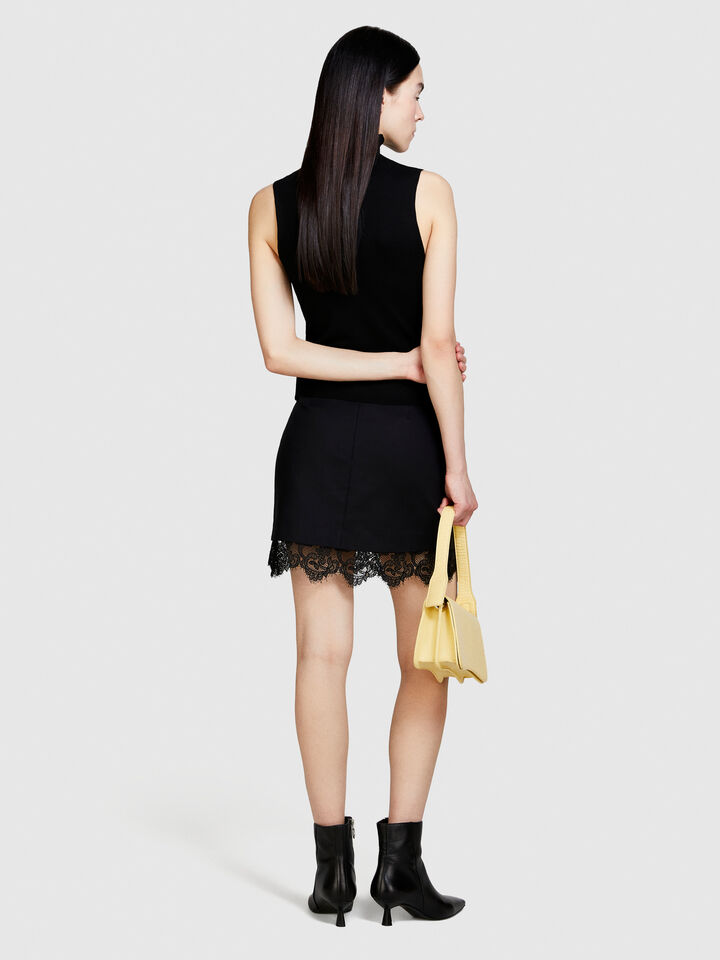 Knit top - women's tops - Black | Sisley image number 3